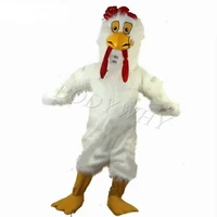 white long fur furry costume chicken fursuit mascot costume cosplay animal activity performance parade birthday party dress