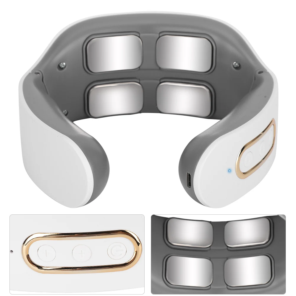 

Электрический массажер для шеи, импульсный массажер для шейного позвонка, инструмент для облегчения боли, ухода за здоровьем, расслабляющи...