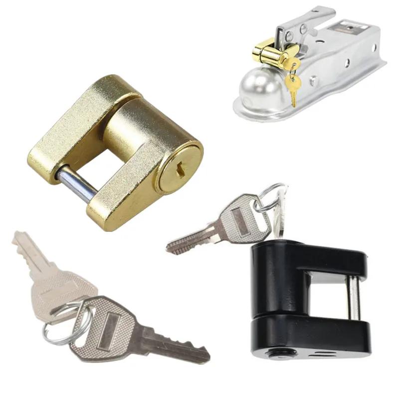 

Zinc Alloy Trailer Coupler Padlock Repalcement Parts Trailer Coupler Padlock Brass Trailer Locks Hitch Security Protector