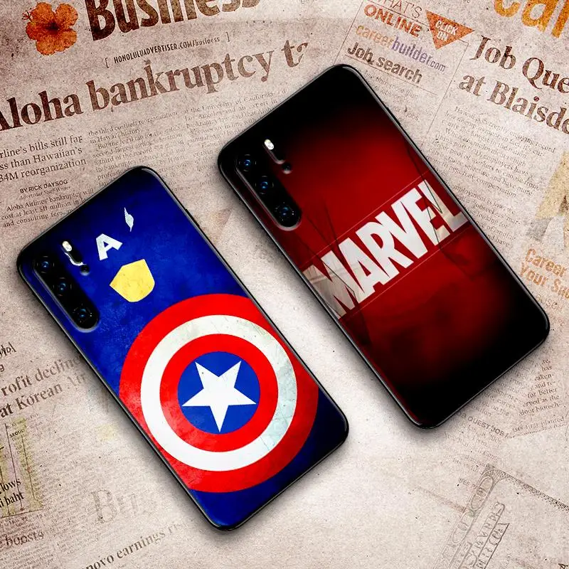 Чехол для мобильного телефона Капитан Америка Марвел huawei honor 7C 5.99IN 7X 8X 8C NOTE 10 VIEW 20 8