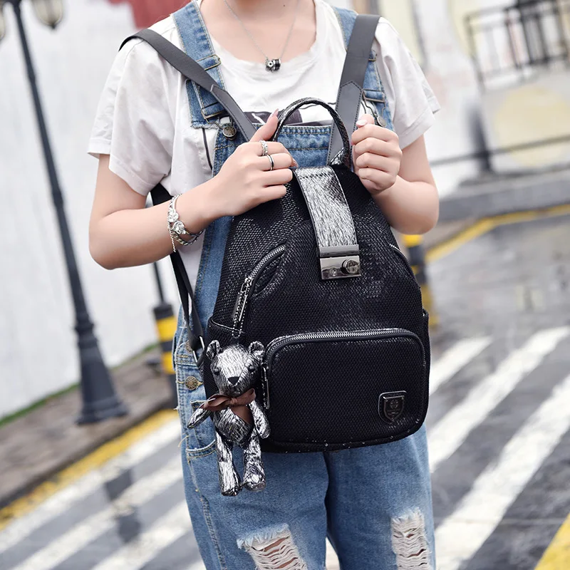 

Sequin Net Women Backpack For Girls Brand 2021 Ita School Bags Anti-theft Back Pack Female Shoulder Bag Bagpack Dropshipping New