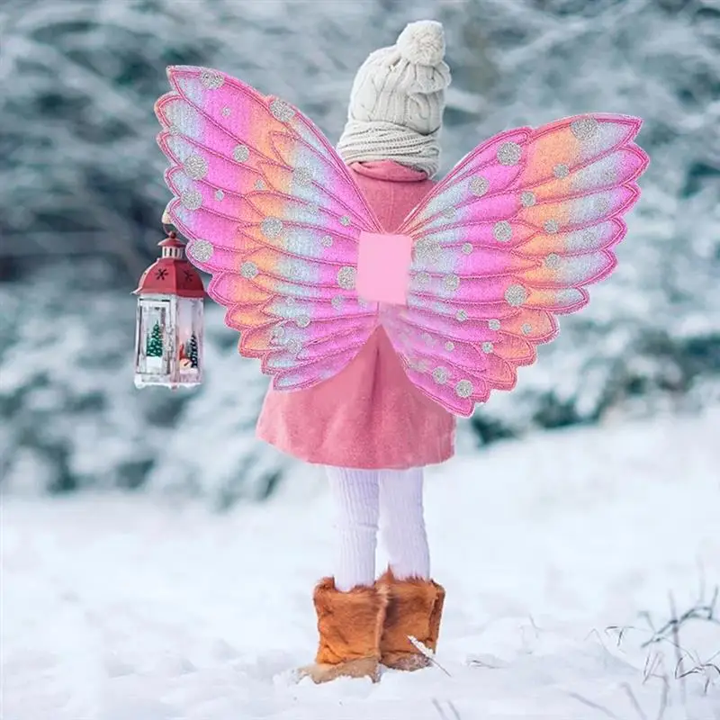 2 шт. Рождественская фея Эльф принцесса Крылья ангела для женщин костюм принцессы