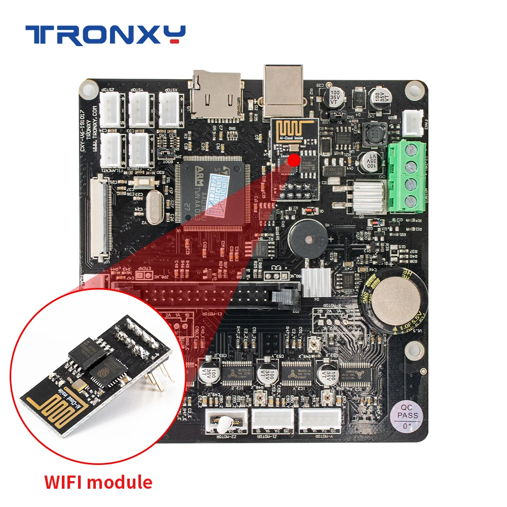 

TRONXY Newest Version Wifi Upgrades Controller Board Cloned DuetWifi Advanced 32bit Motherboard For 3D Printer XY-2 X5SA Machine
