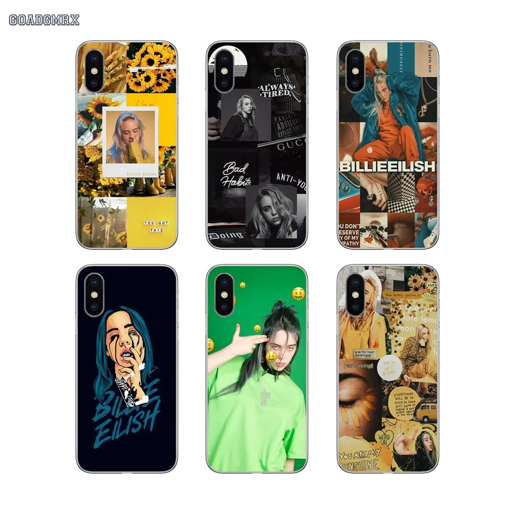 Soft Transparent Cover For Huawei P Smart 2019 G7 G8 P7 P8 P10 Plus P20 P30 Pro P9 Lite Mini 2017 Billie Eilish Pop Music Singer | Мобильные