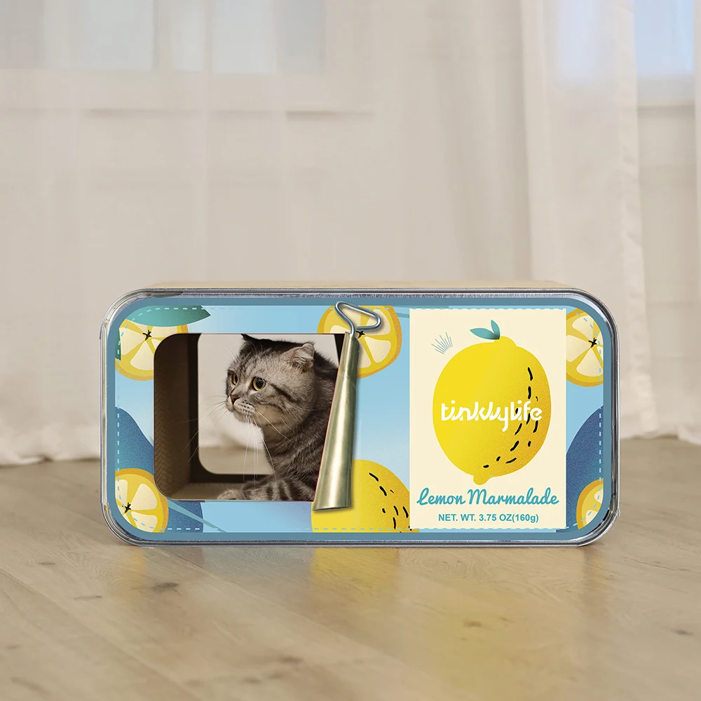 Консервированные фрукты кошка дом и скребок | Дом сад