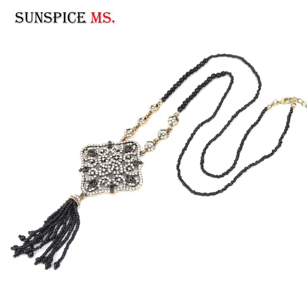 Ожерелье с подвеской в виде носорога SUNSPICEMS античное золотое ожерелье длинной