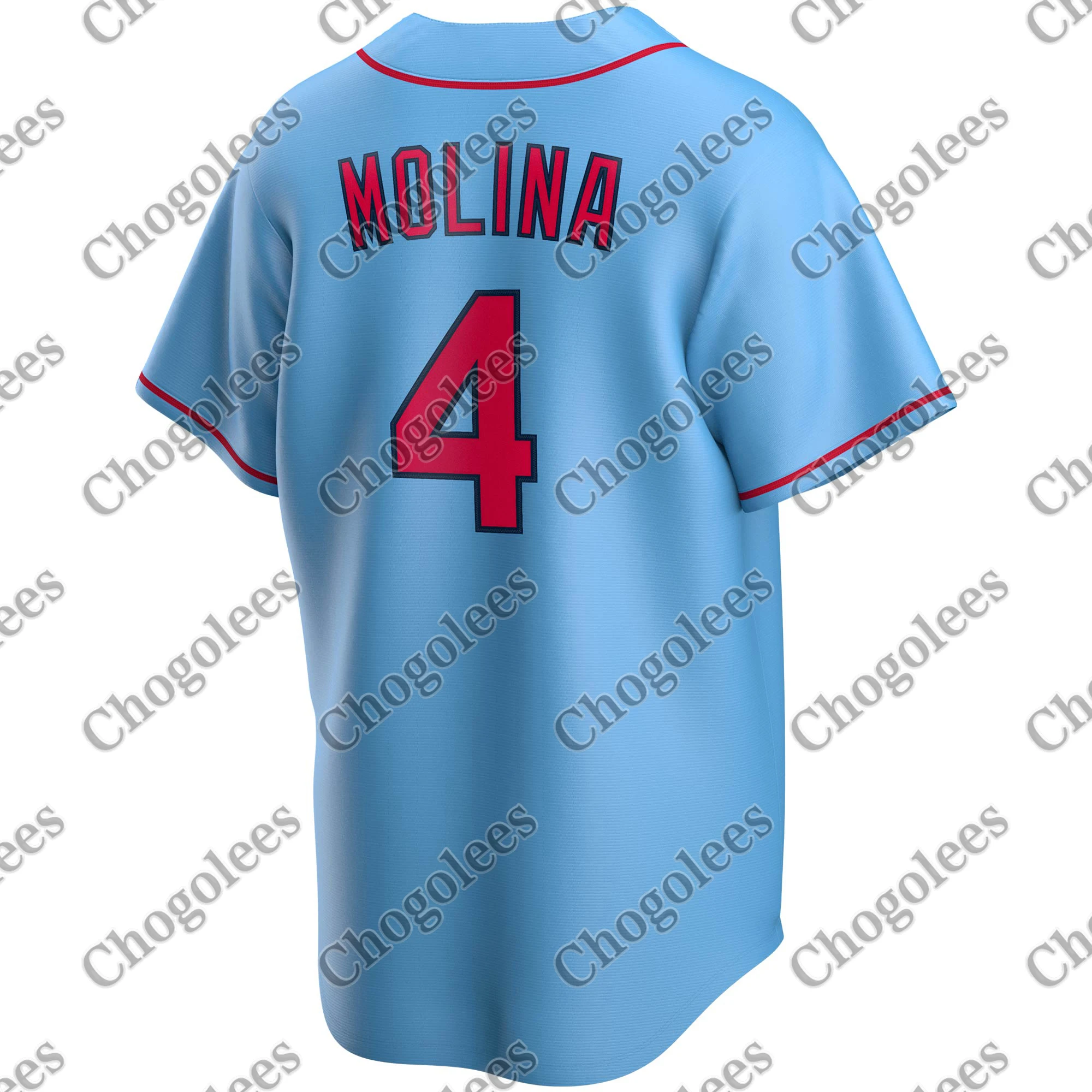 

Бейсбольная Джерси Yadier Molina St. Louis Alternate 2020 игрока Джерси-светло-голубой