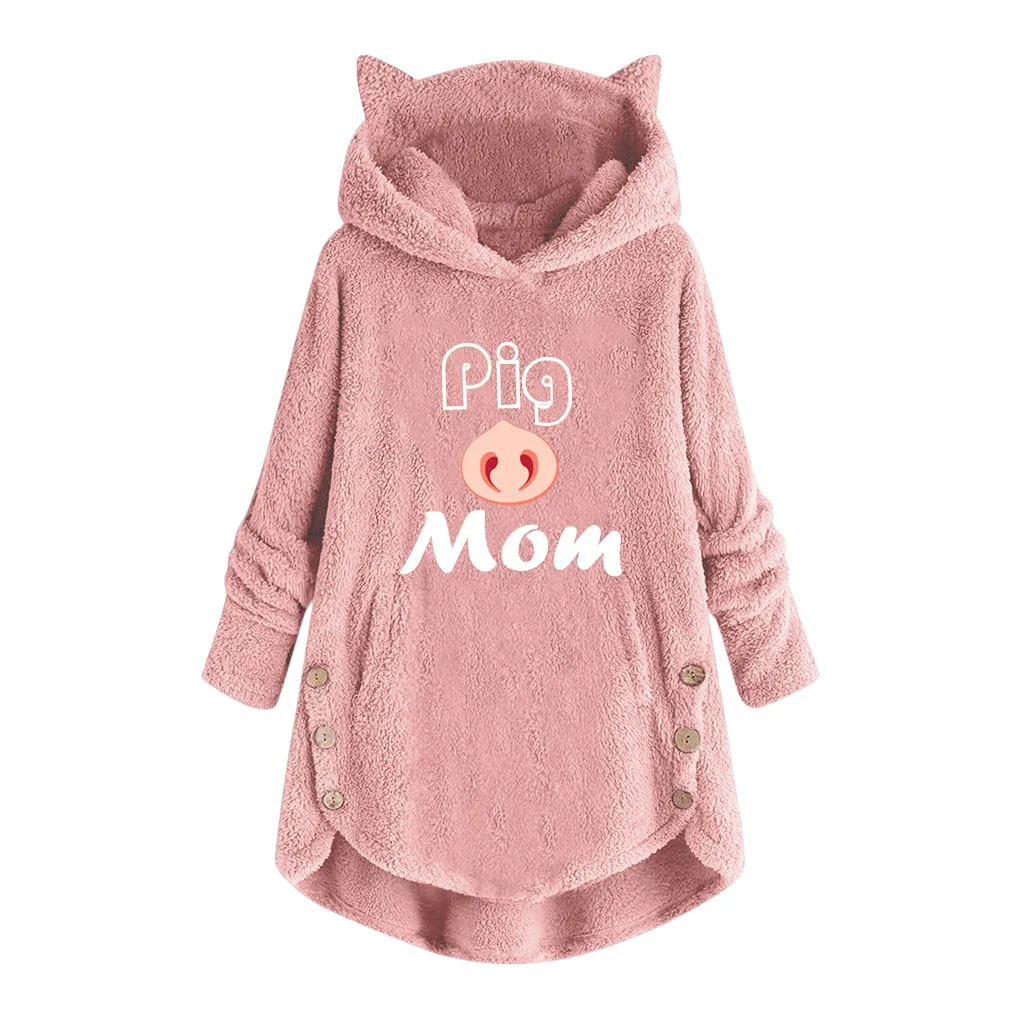 Женские свитшоты на пуговицах с капюшоном большие размеры|Женские толстовки и