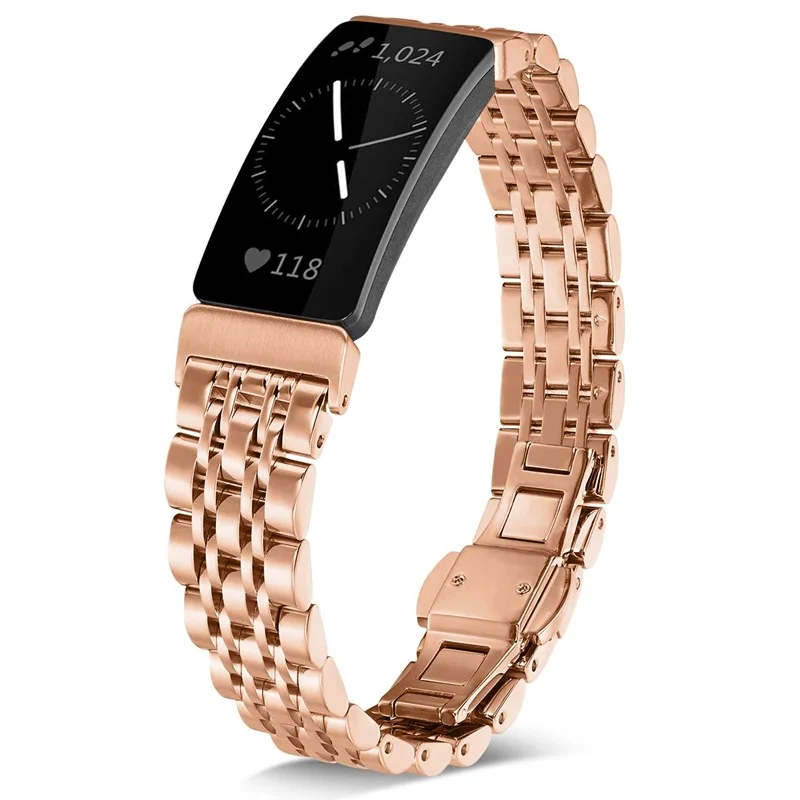 Новая мода нержавеющая сталь Fitbit Inspire сменный ремешок для часов Ремешок Для HR |