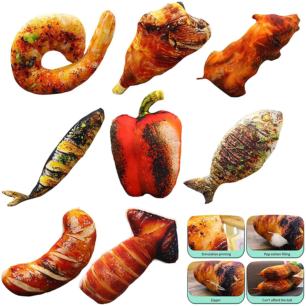 Игрушка для домашних животных собак кошек 3D симуляция еды мягкая подушка дивана