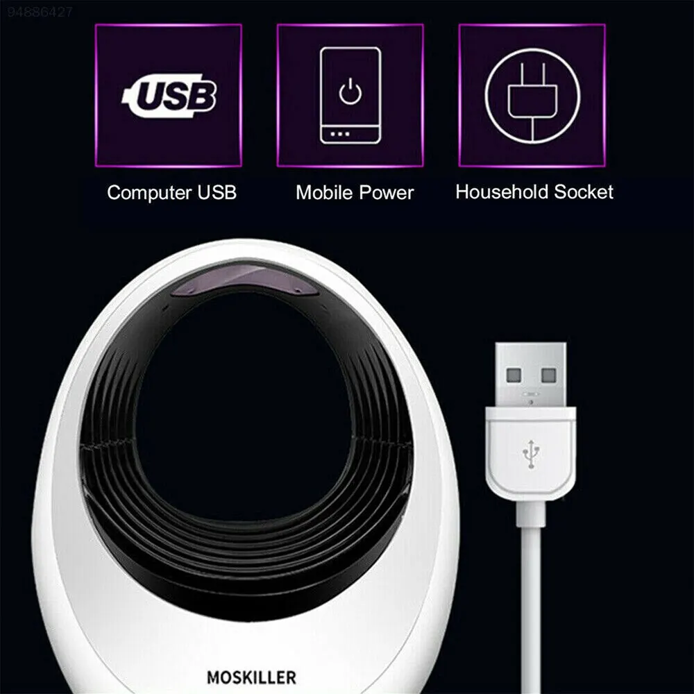 5D bionic mosquito lamp USB Electronic Mosquito Killer Lamp Ultra-quiet Home Radiationless Zapper for Bedroom | Лампы и освещение