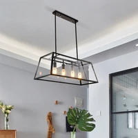 american loft retro industrial bar pendant lights creative restaurant bar living room fixture personalized glass hanging lamp