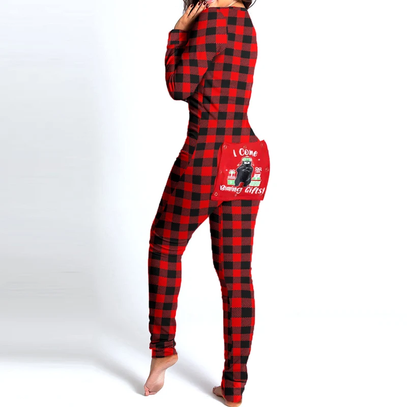 

Christmas 2020 Women Button Hip Jumpsuit Sexy Deep V-Neck Long Sleeve Playsuits 2020 Autumn Ladies Casual Slim Romper Bodysuits