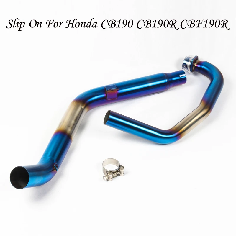 Мотоциклетная выхлопная труба для Honda CBF190R CB190R CBF190X средняя средней длины система