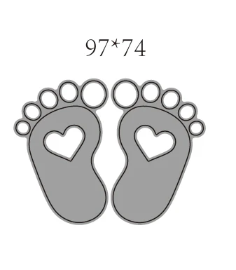 

Footprint Shape Metal Cutting Die DIY for Scrapbooking Decoration Crafts