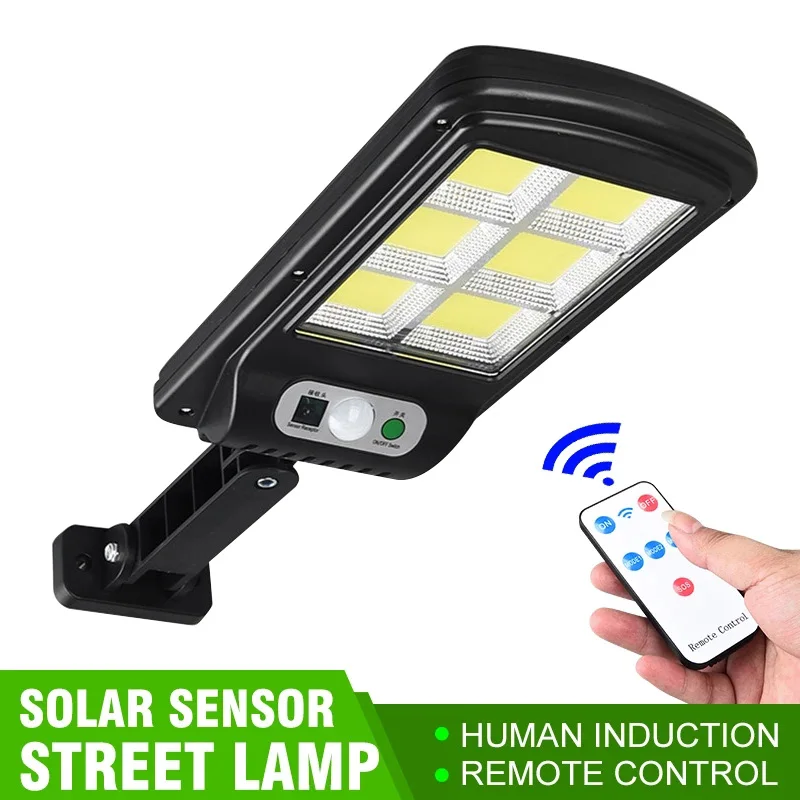 

128 Led Solar Street Lights Outdoor Security Lighting Wall Lamp Waterproof Motion PIR Sensor for Garden Decoration