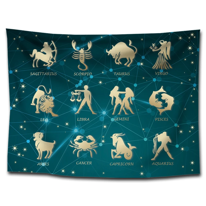 Гобелен с созвездиями настенный эстетический в стиле Триппи гобелены пляжное