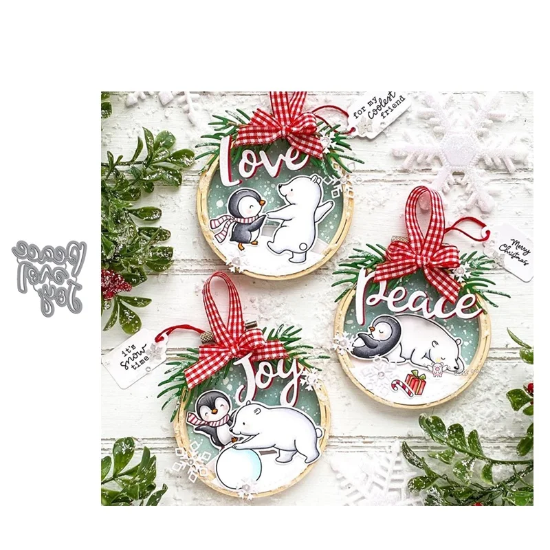 

Новый мир любовь joy письма металлические режущие штампы фотобумага/фото карты тиснение штампы