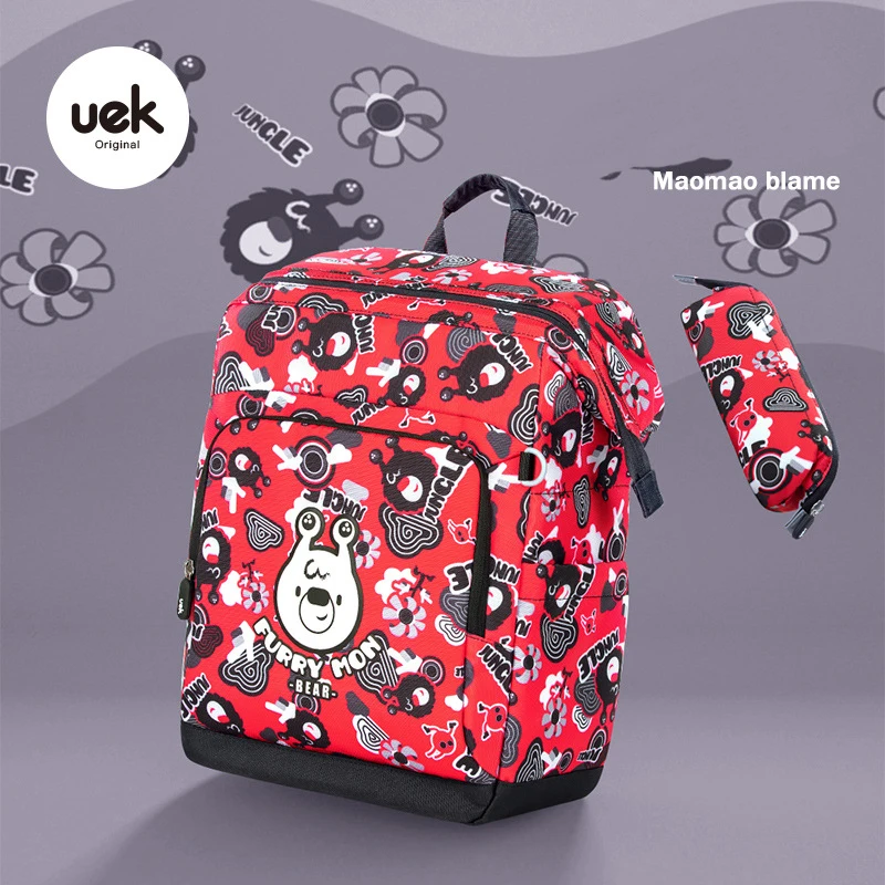 

High-grade UEK School Bag For Girls Boys New 3D Cute cartoon Pattern Waterproof Orthopedic Backpack Schoolbag Mochila Escolar