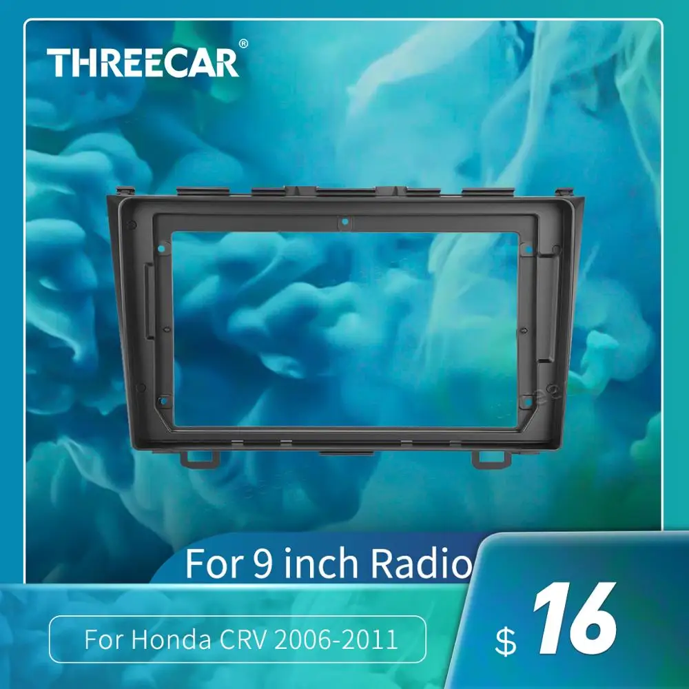 2Din рамка для приборной панели автомобиля подходит Honda CRV 2006 2011 Автомобильный DVD