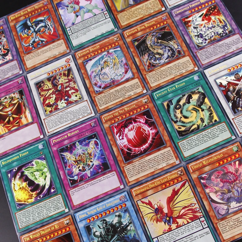 100 шт Yu-Gi-Oh официальная карточная игра английская версия флеш-карта битва карты все флэш-карты 100 карты не повторять