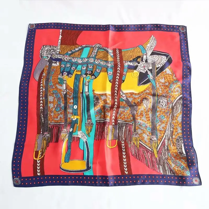 2022 роскошный солнцезащитный атласный платок популярная новинка квадратные шали