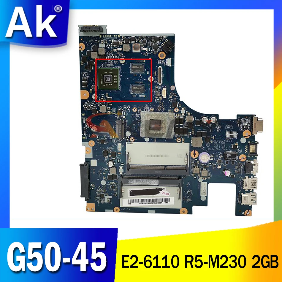 

Материнская плата для ноутбука AKEMY ACLU5/ACLU6, для Lenovo NM-A281 (15 дюймов), оригинальная материнская плата стандарта 2 Гб