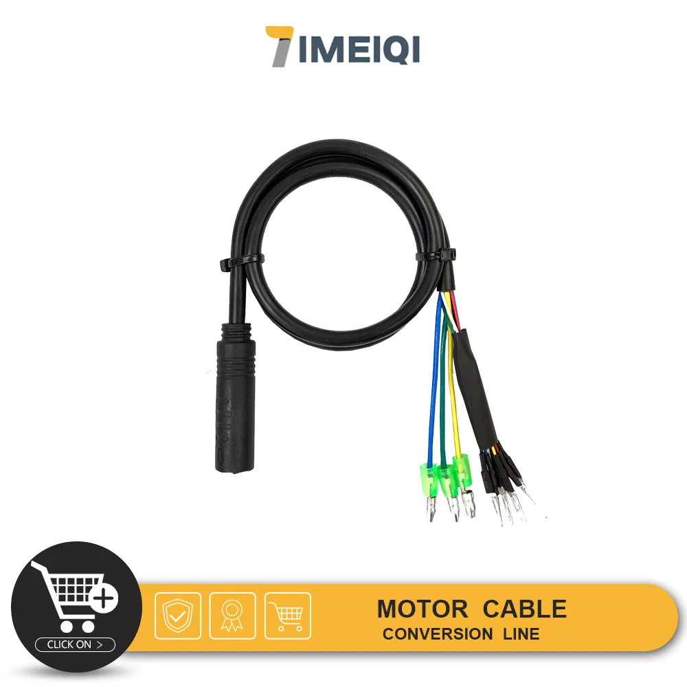 

Ebike Motor Cable 60/130/160cm 9Pin SM/Waterproof Male/Female Convert Extension Line Electric Bike Accessories