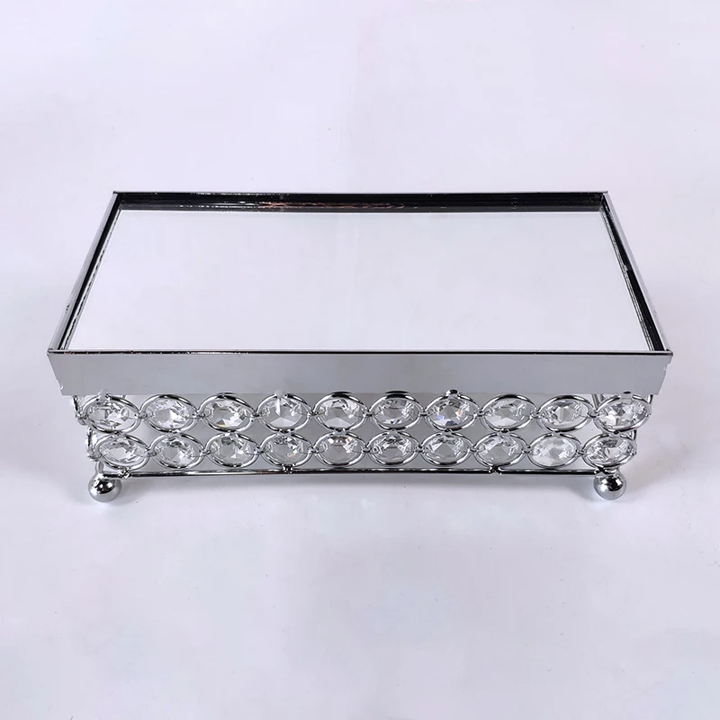 Серебряное или Золотое зеркало подставка для кексов металлический поднос торта