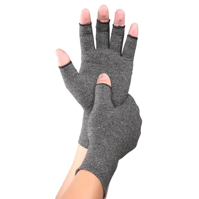 Черные компрессионные перчатки для артрита 1 пара поддержка запястья хлопок