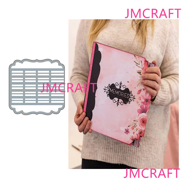 

JMCRAFT 2021 New Album Stripe Decoration #1 Metal Cutting Dies DIY Scrapbook Handmade Paper Craft Metal Steel Template Dies