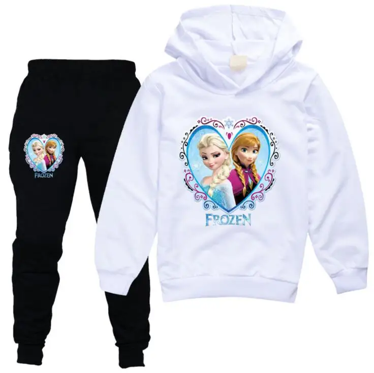 Комплекты одежды для девочек Disney Холодное сердце детский Модный комплект из