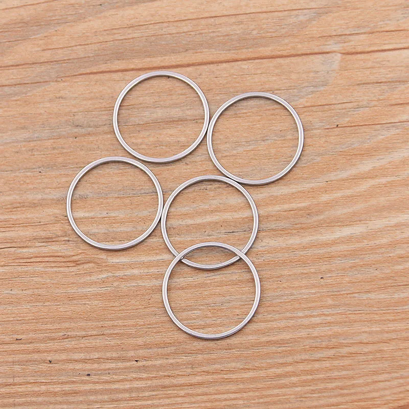 10 шт. 4 размера круглые Очаровательные Подвески из нержавеющей стали с открытой