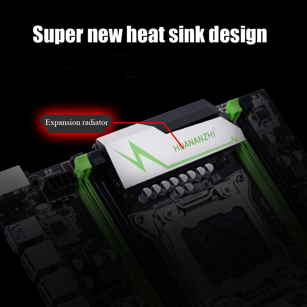 Huananzhi X79 материнская плата LGA2011 ATX USB3.0 SATA3 PCI-E NVME M.2 SSD Поддержка REG ECC памяти и Xeon