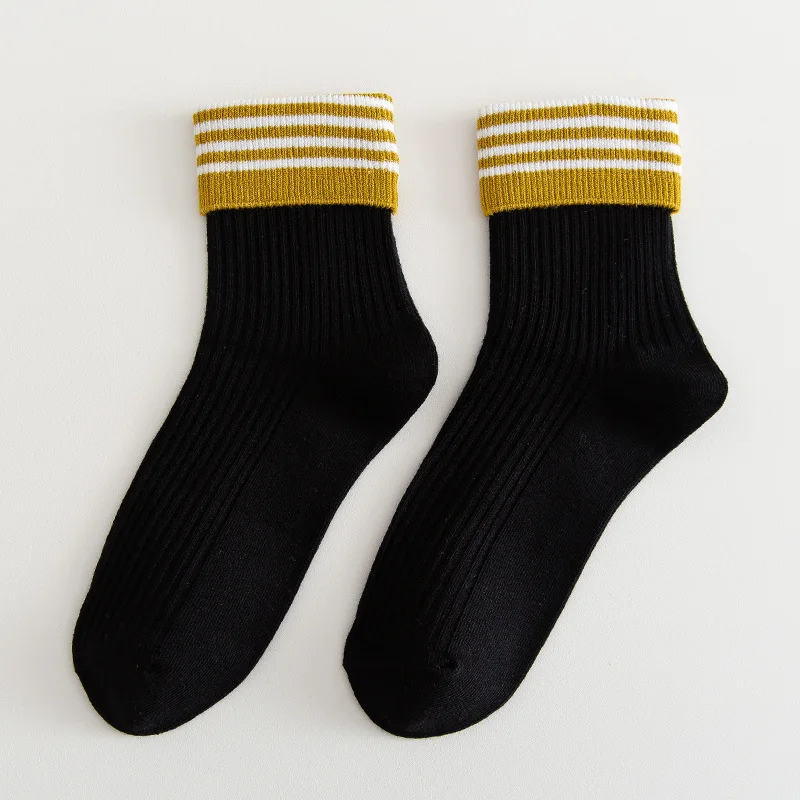 

Socks Women Striped Woman Sock Cotton Happy Colorful Standard High Sox High Quality Ladies Spring Winter Trendy Lady Calcetines