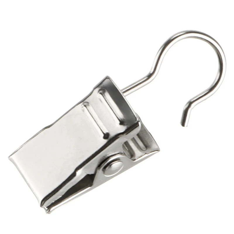 10 шт. сталь клипсы для занавеса с одной главной балкой крючком занавес фотографии