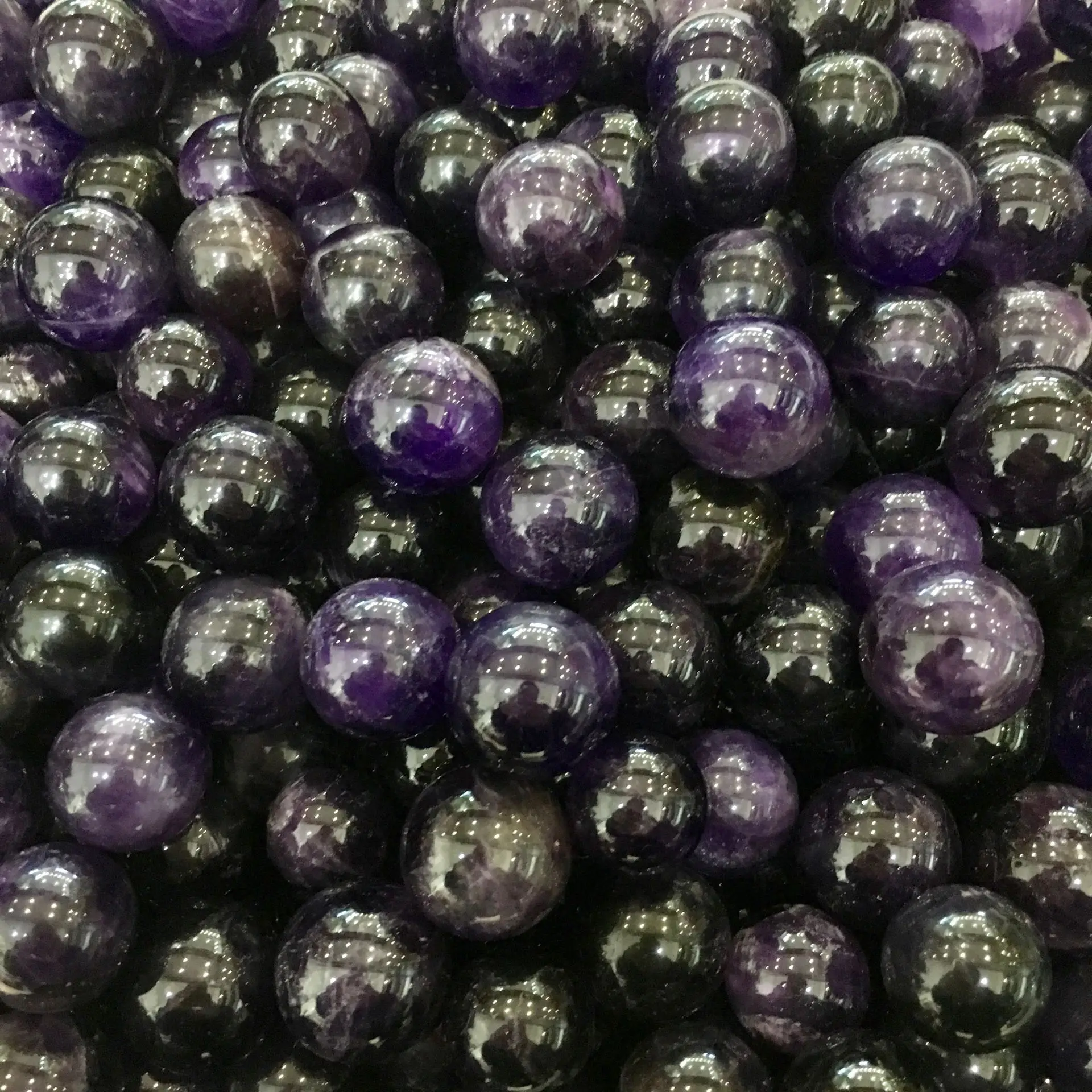 

20-25mm Natural amethyst stone quartz crystal ball beautiful purple quartz healing crystals