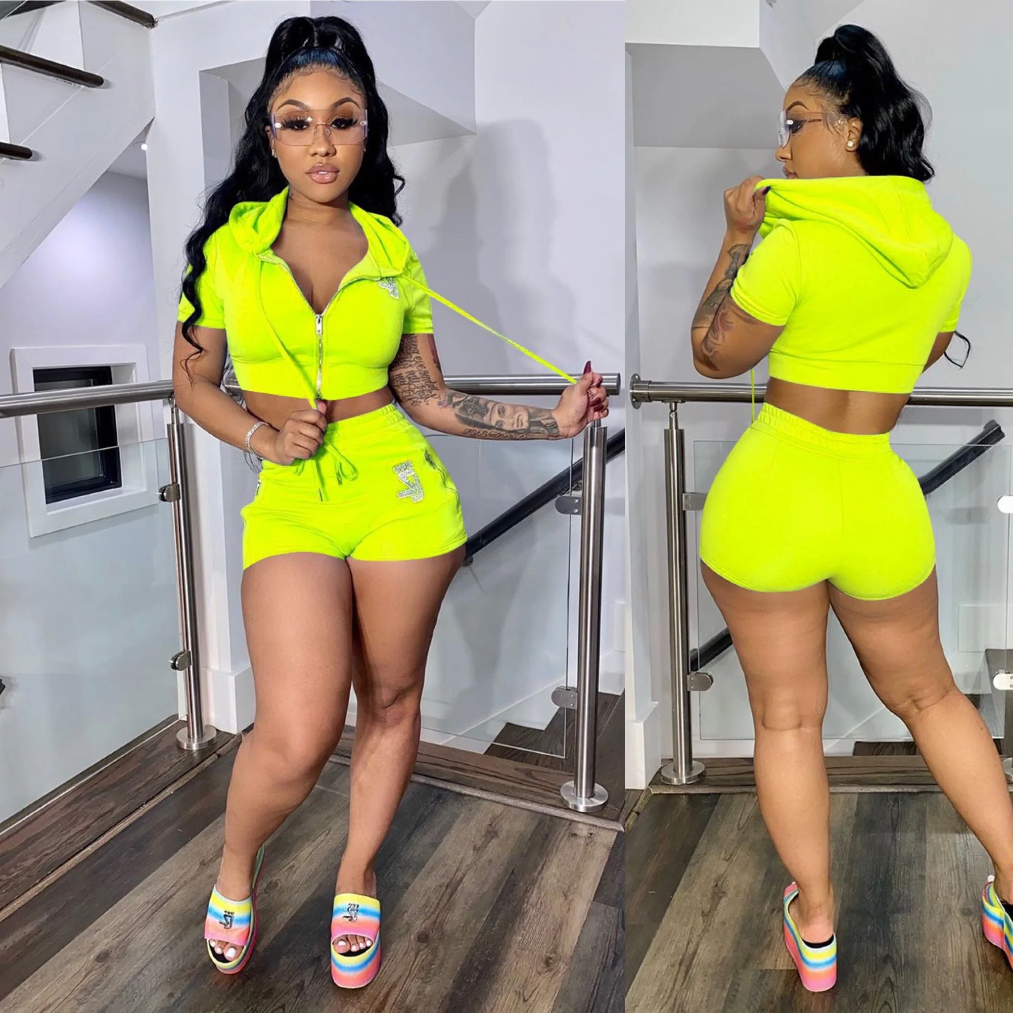 Новый комплект из 2 предметов сексуальная Толстовка размера плюс + байкерские