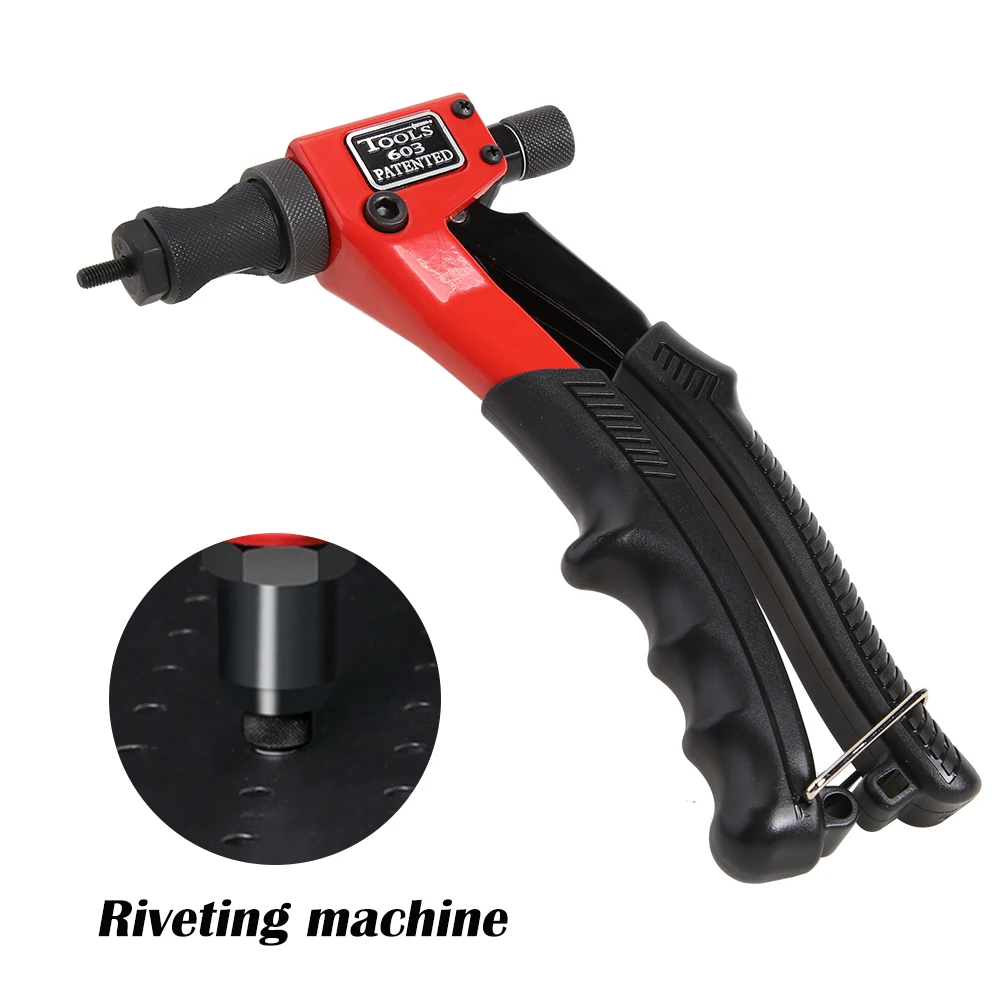 

M3 M4 M5 M6 Manual Riveter Gun Hand Rivet Kit Rivet Nut Setting Tool Nut Setter Hand Automotive Processing Supply