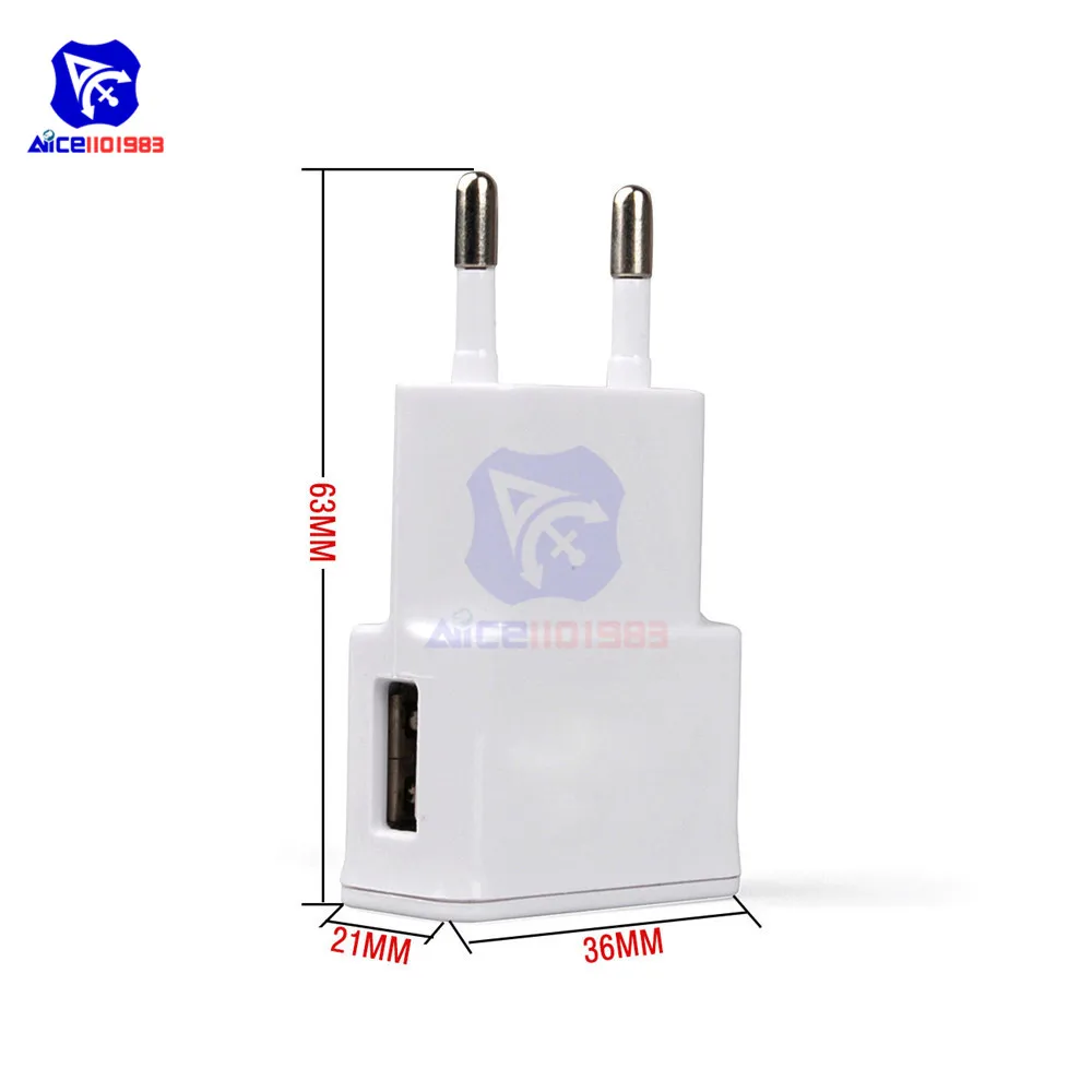 Настенное зарядное устройство с USB портом 5 В 2 А|eu charger|eu adaptertravel adapter eu |