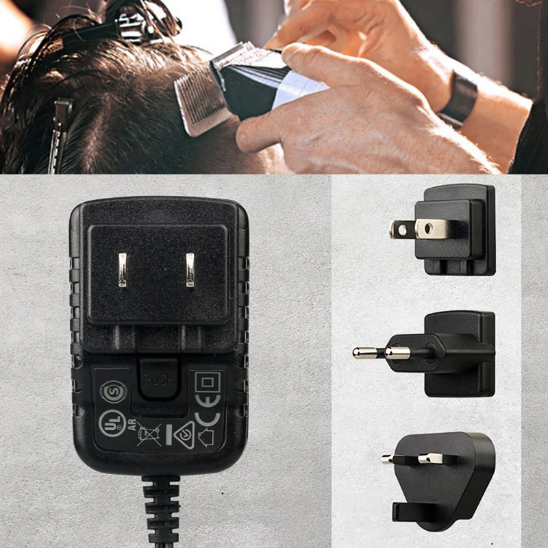 

Электрическая машинка для стрижки волос с вилкой для ЕС, США, Великобритании, адаптер питания, зарядное устройство подходит для машинки для ...
