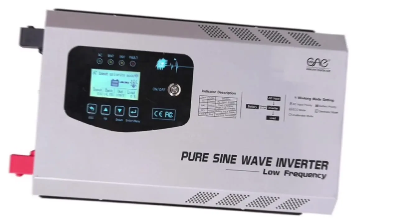 

Pure Sine Wave Hybrid 6KW Inbuild 30A-60A MPPT Charger Controller With UPS Function Inverter 6000W