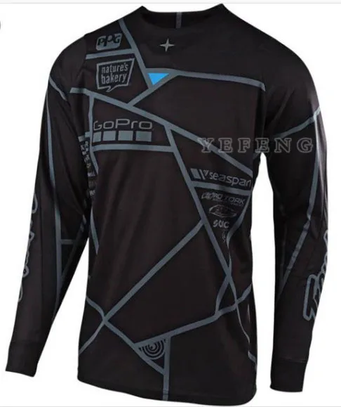 

NEW 2021 Black Motorcycle Racing Team Motorbike Motocross Moto T shirt Clothing Riding Long sleeve Breathable Casual Driving