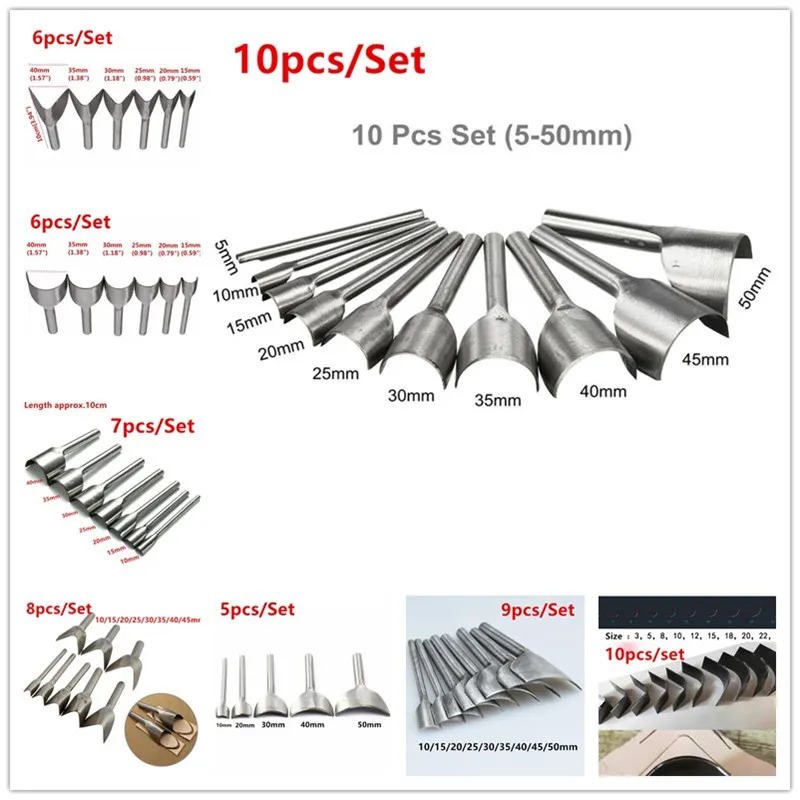 Полое стальное отверстие 5 50 мм полукруглый перфоратор режущий инструмент