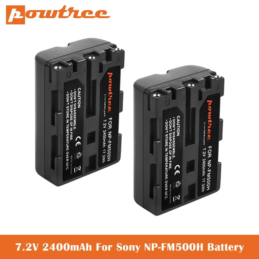 2400 мА/ч NP FM500H Батарея для Sony Альфа A900 A57 SLT A58 A65 A68 ILA77 A77 II цифровой Камера|Цифровые