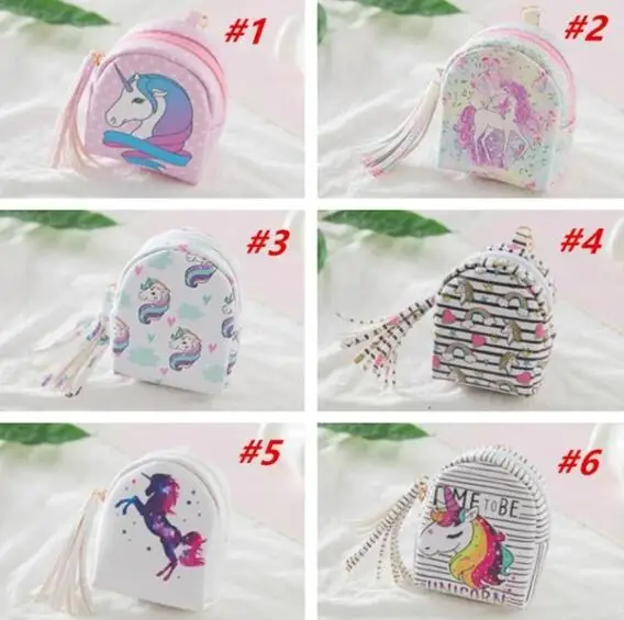 Кошельки для мелочи женские с изображением единорога маленькие милые карт