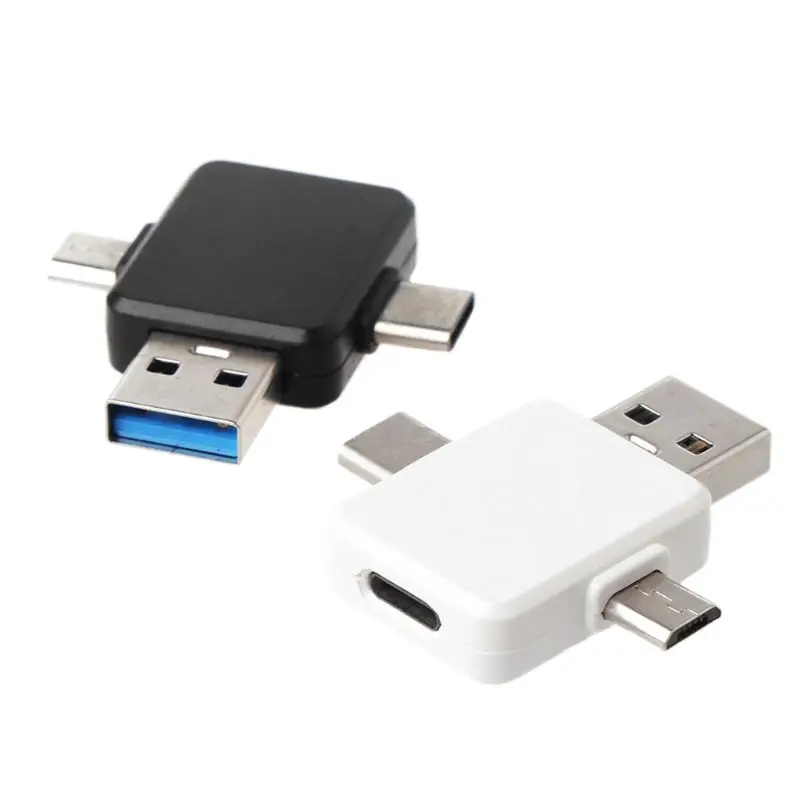 8Pin для Lightning Female USB + Type C Micro разъем зарядного устройства адаптер Android смартфона