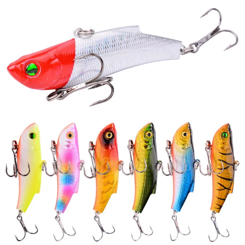 

1PCS VIB Fishing Lure Lead Swim Minnow Wobbler Hard Bait 7CM 18g Artificial Crankbait Winter Sea Fishing Bass Diving Swivel Bait