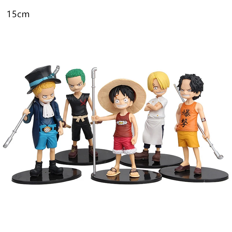 Слитный набор Детства луффи Эйс Саурон сабо модель украшение для дома ручной