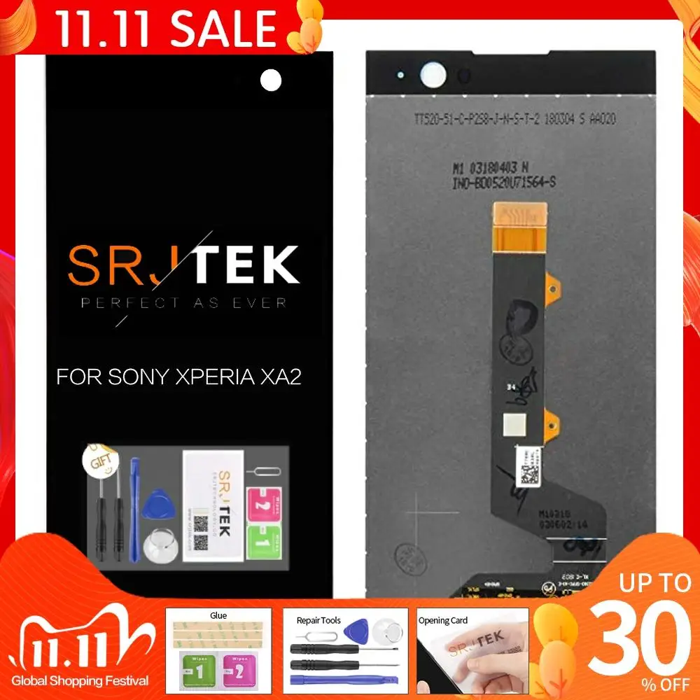 ЖК дисплей 5 2 дюйма для Sony Xperia XA2 H3213 H3223 сенсорный экран дигитайзер в сборе